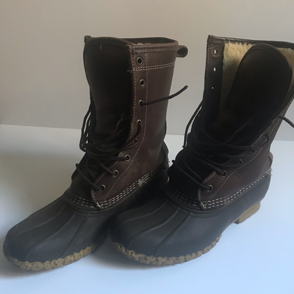 L.L. Bean Shearling Lined Bean Boots